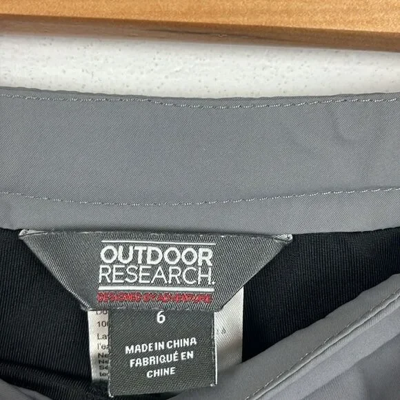 Outdoor Research Express gray skort Sz 6 - Picture 2 of 6